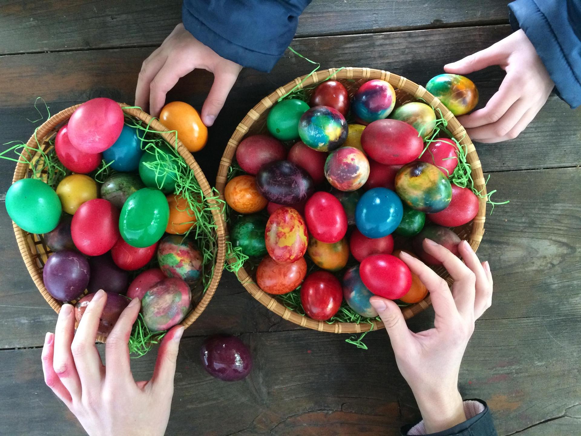 Colorful Easter eggs